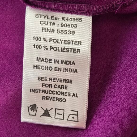 Kut from the Kloth full zip front blouse Medium purple - Picture 15 of 16